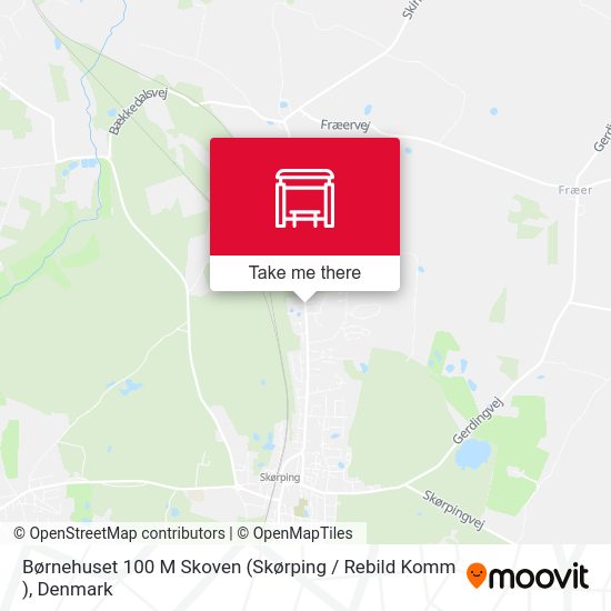 Børnehuset 100 M Skoven (Skørping / Rebild Komm ) map