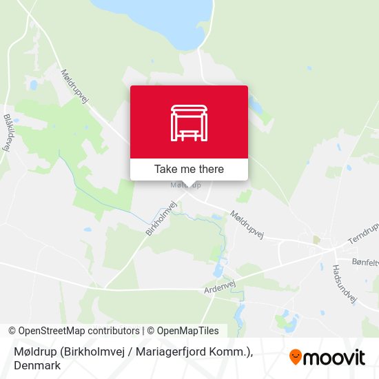 Møldrup (Birkholmvej / Mariagerfjord Komm.) map