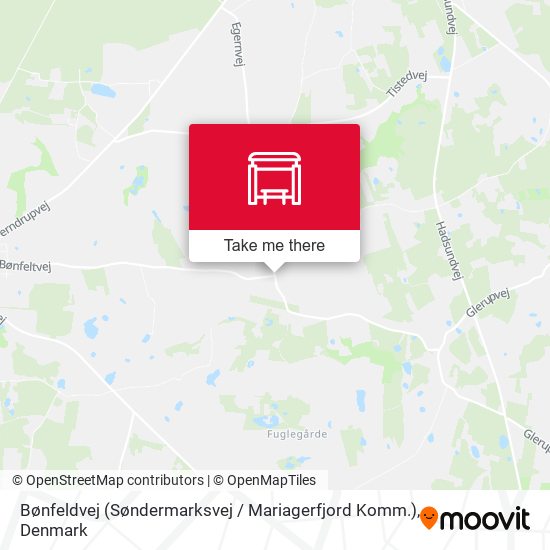 Bønfeldvej (Søndermarksvej / Mariagerfjord Komm.) map