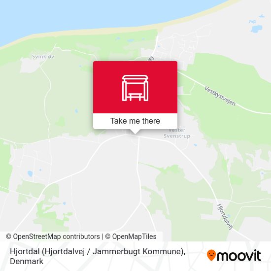 Hjortdal (Hjortdalvej / Jammerbugt Kommune) map