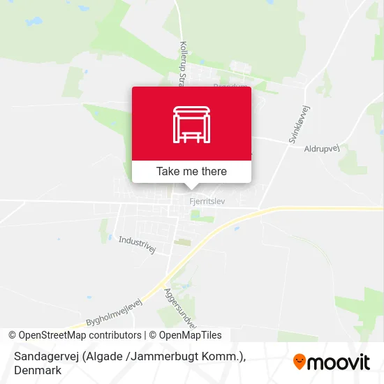 Sandagervej (Algade /Jammerbugt Komm.) map
