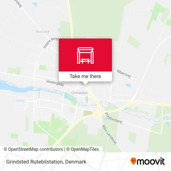 Grindsted Rutebilstation map