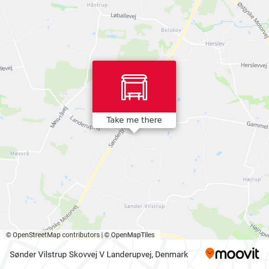 Sønder Vilstrup Skovvej V Landerupvej map
