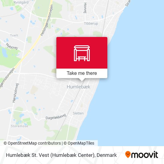 Humlebæk St. Vest (Humlebæk Center) map