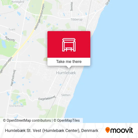 Humlebæk St. Vest (Humlebæk Center) map