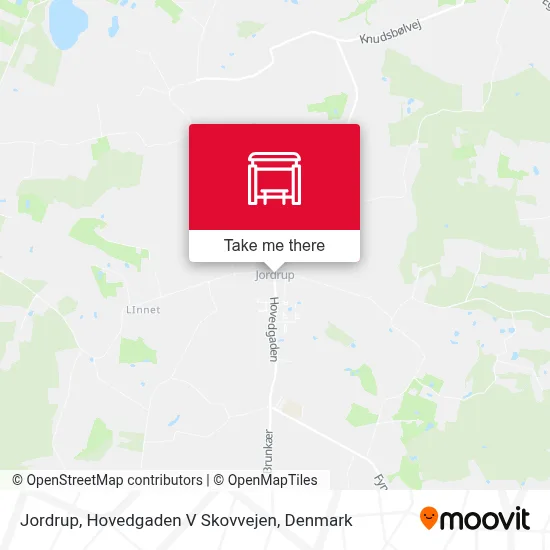 Jordrup, Hovedgaden V Skovvejen map