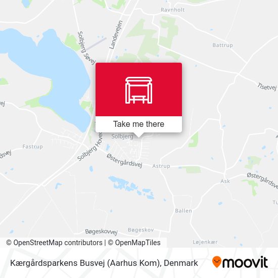 Kærgårdsparkens Busvej (Aarhus Kom) map
