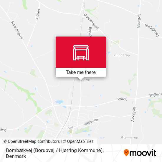 Bombækvej (Borupvej / Hjørring Kommune) map