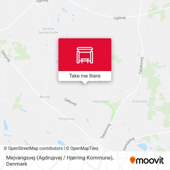 Mejvangsvej (Agdrupvej / Hjørring Kommune) map