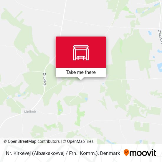 Nr. Kirkevej (Albækskovvej / Frh.. Komm.) map
