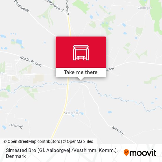 Simested Bro (Gl. Aalborgvej /Vesthimm. Komm.) map