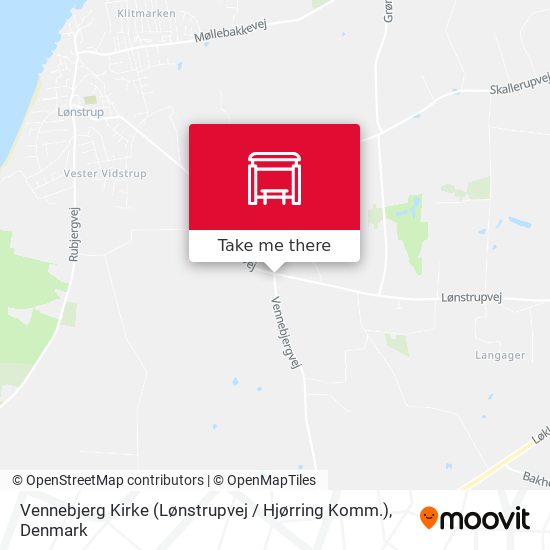 Vennebjerg Kirke (Lønstrupvej / Hjørring Komm.) map