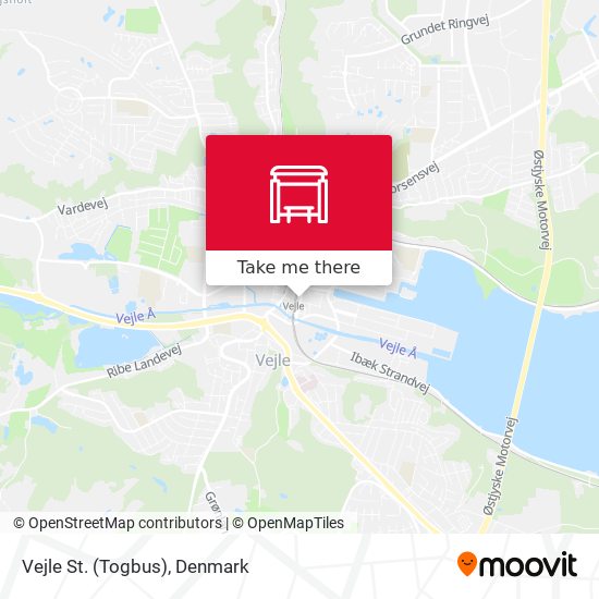 Vejle St. (Togbus) map