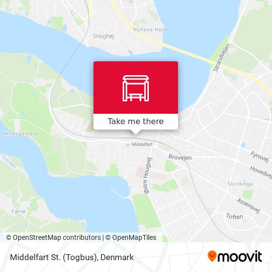 Middelfart St. (Togbus) map