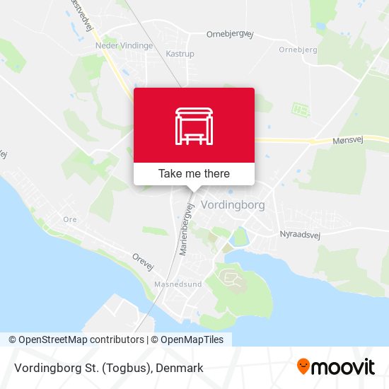 Vordingborg St. (Togbus) map