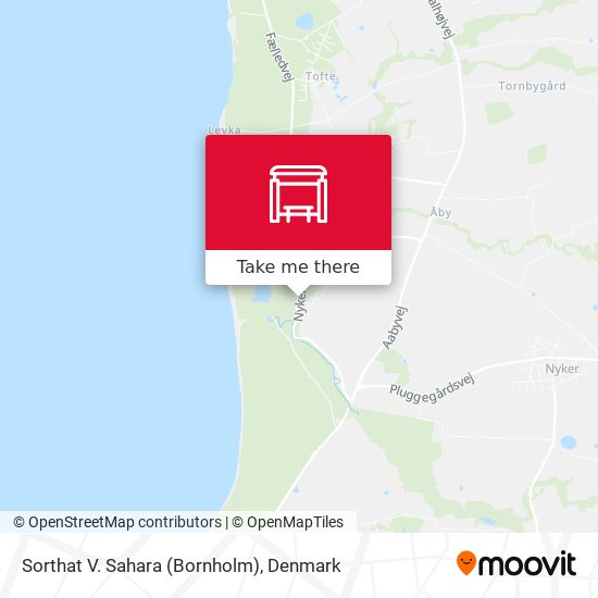 Sorthat V. Sahara (Bornholm) map