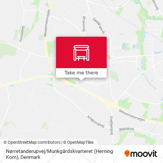 Nørretanderupvej / Munkgårdskvarteret (Herning Kom) map