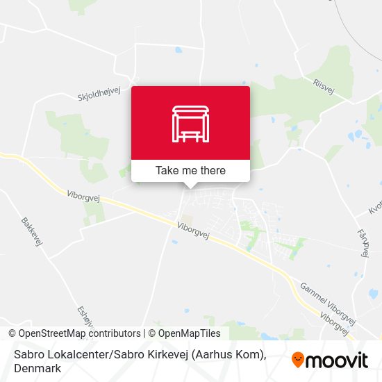 Sabro Lokalcenter / Sabro Kirkevej (Aarhus Kom) map