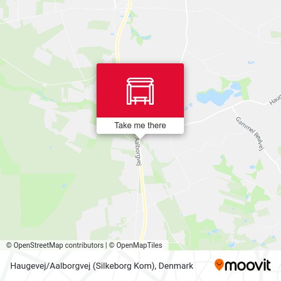 Haugevej / Aalborgvej (Silkeborg Kom) map