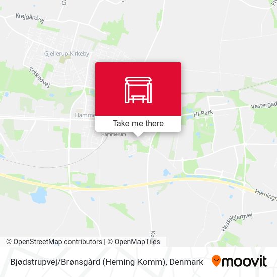 Bjødstrupvej / Brønsgård (Herning Komm) map