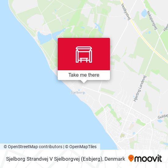 Sjelborg Strandvej V Sjelborgvej (Esbjerg) map