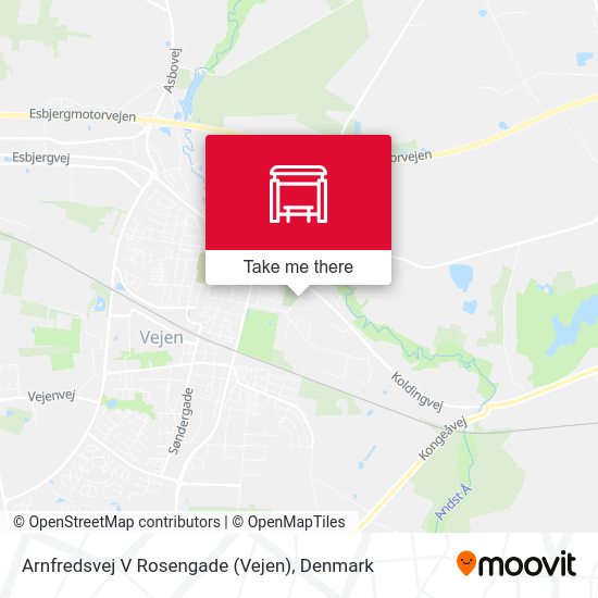 Arnfredsvej V Rosengade (Vejen) map