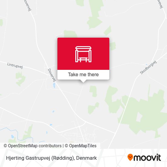 Hjerting Gastrupvej (Rødding) map