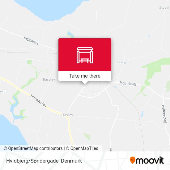 Hvidbjerg/Søndergade map