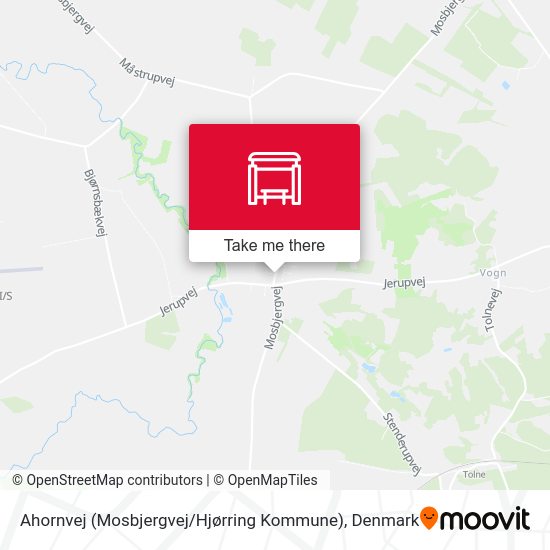 Ahornvej (Mosbjergvej / Hjørring Kommune) map