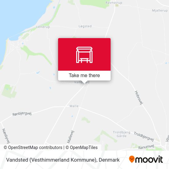 Vandsted (Vesthimmerland Kommune) map