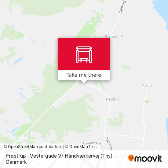 Frøstrup - Vestergade V/ Håndværkervej (Thy) map