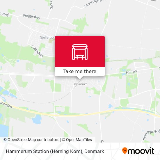 Hammerum Station (Herning Kom) map