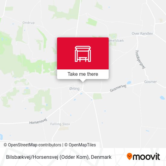 Bilsbækvej / Horsensvej (Odder Kom) map