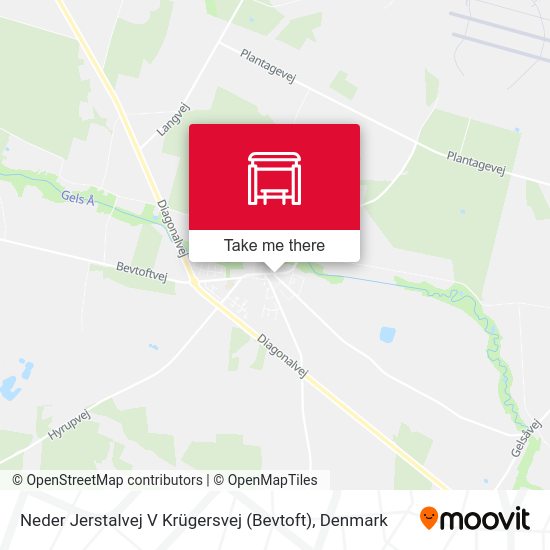 Neder Jerstalvej V Krügersvej (Bevtoft) map