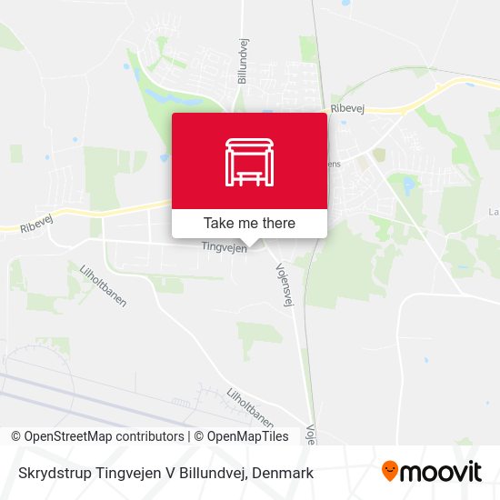 Skrydstrup Tingvejen V Billundvej map