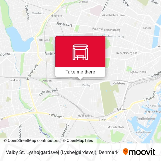 Valby St. Lyshøjgårdsvej map