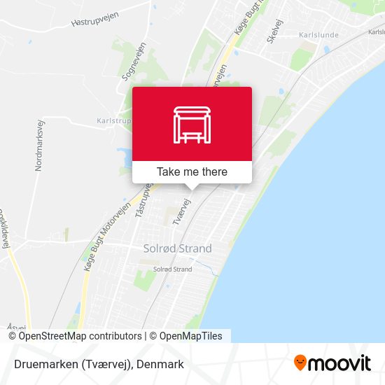 Druemarken (Tværvej) map