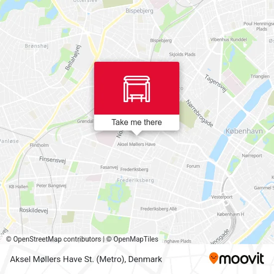 Aksel Møllers Have St. (Metro) map