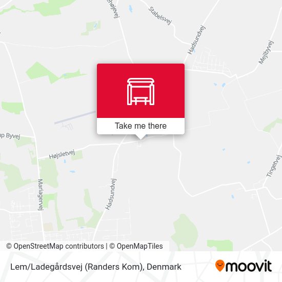 Lem/Ladegårdsvej (Randers Kom) map