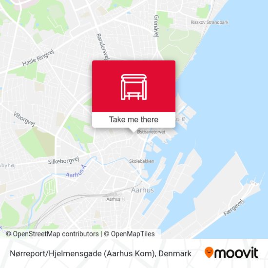 Nørreport / Hjelmensgade (Aarhus Kom) map