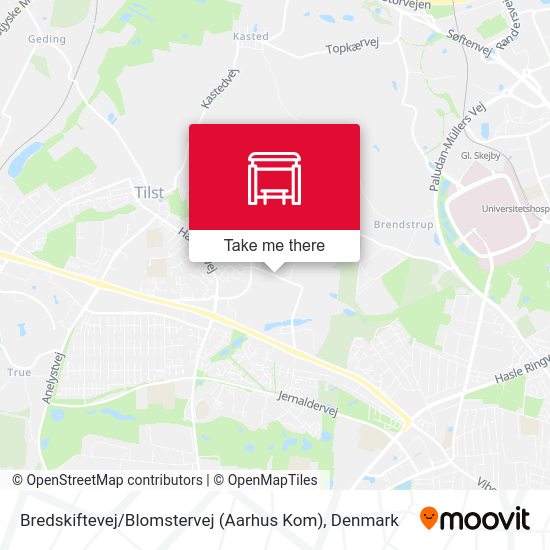 Bredskiftevej / Blomstervej (Aarhus Kom) map