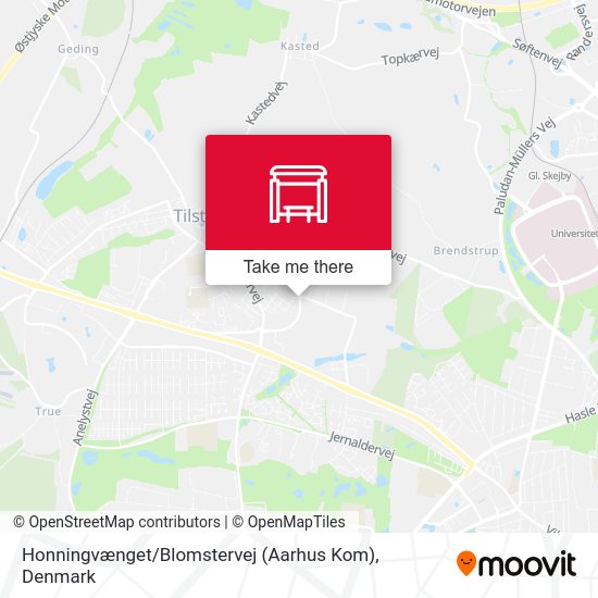 Honningvænget / Blomstervej (Aarhus Kom) map