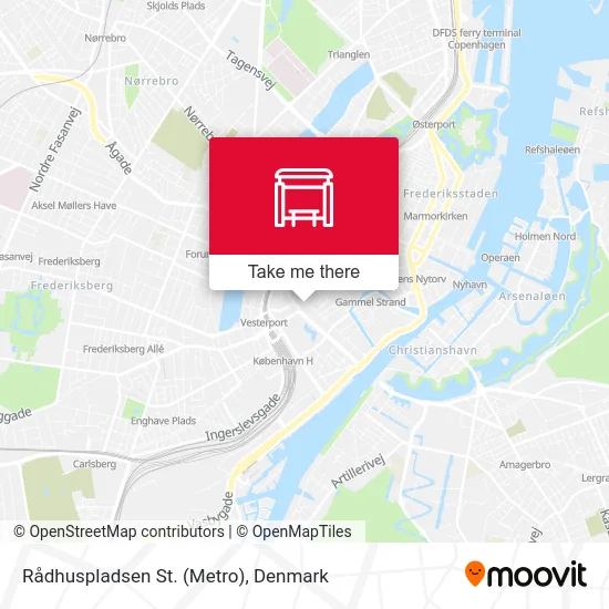 Rådhuspladsen St. (Metro) map