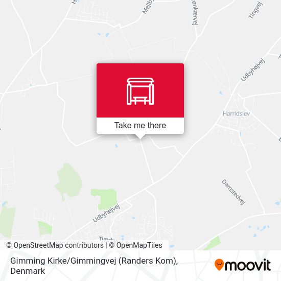 Gimming Kirke / Gimmingvej (Randers Kom) map