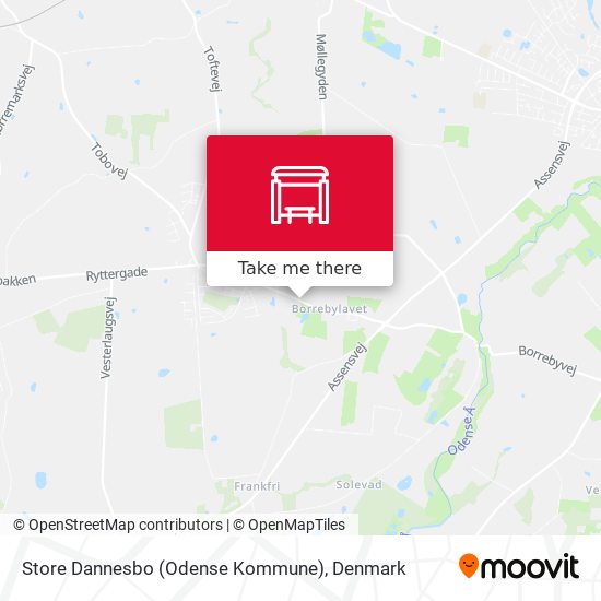 Store Dannesbo (Odense Kommune) map