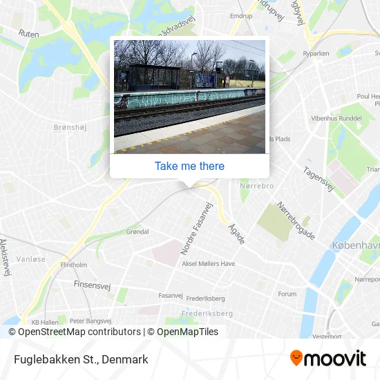 Fuglebakken St. map
