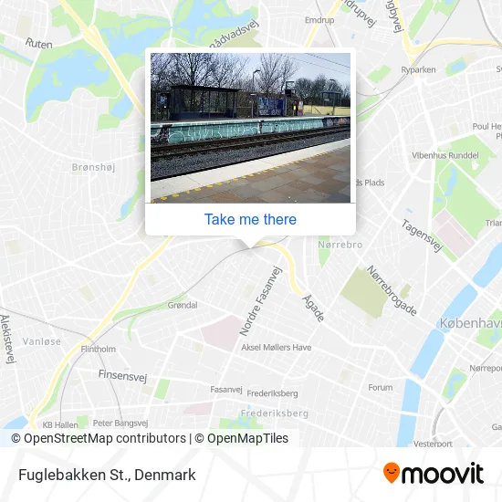 Fuglebakken St. map