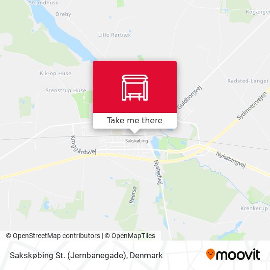 Sakskøbing St. (Jernbanegade) map