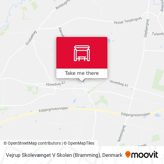 Vejrup Skolevænget V Skolen (Bramming) map