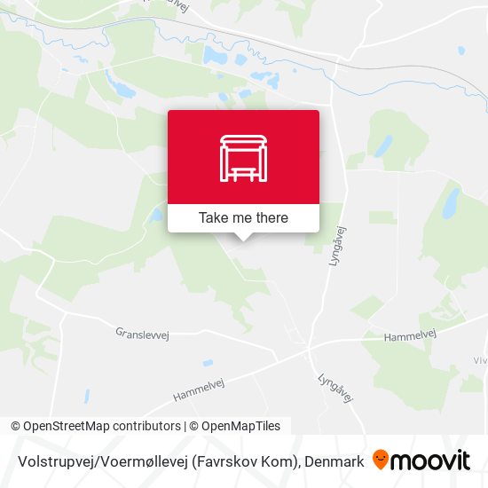 Volstrupvej / Voermøllevej (Favrskov Kom) map